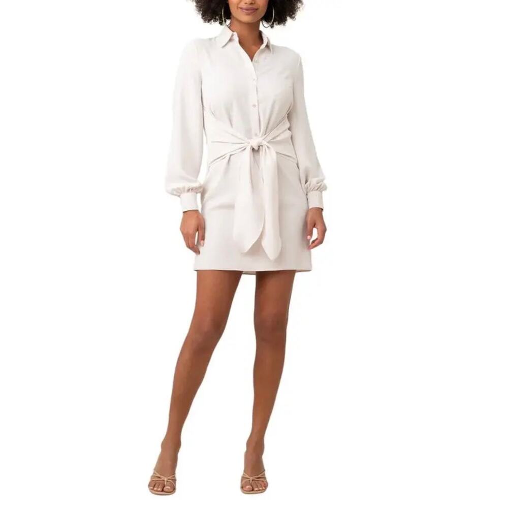 Trina Turk Danna Dress Ivory (Sz M)